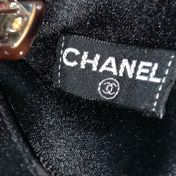 CHANEL hand wrapped silk BOW with barrette back HAIR ACCESSORY - Picture 4 of 9